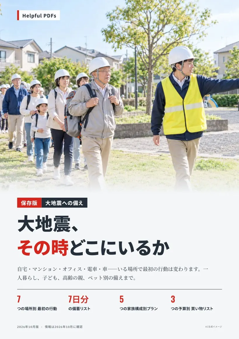 大地震、その時どこにいるか 表紙